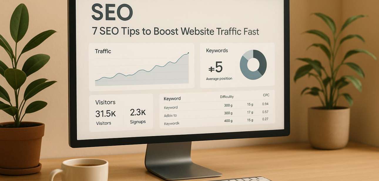 7 SEO Tips to Boost Website Traffic Fast