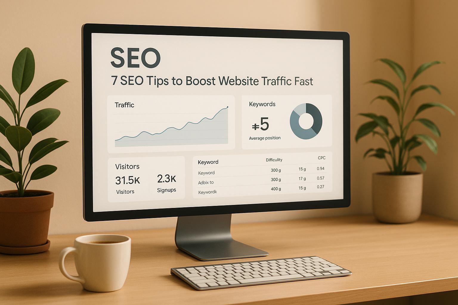 7 SEO Tips to Boost Website Traffic Fast